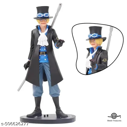 Anime One Piece Figurine - Sabo Action Figure | Height-20 cm | Highly Detailed PVC Material Without Box (One Piece Anime Figure - Sabo)
