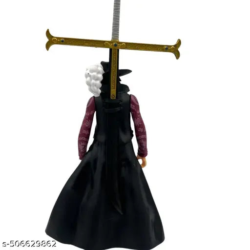 Anime One Piece Figurine - Mihawk Action Figure | Height-20cm | Highly Detailed PVC Material Without Box (One Piece Anime Figure - Mihawk with Sword)