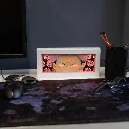 Artify ARTIFYM2M Sakuna Anime 3D Shadow / Light Box Night Lamp  (12 cm, White)