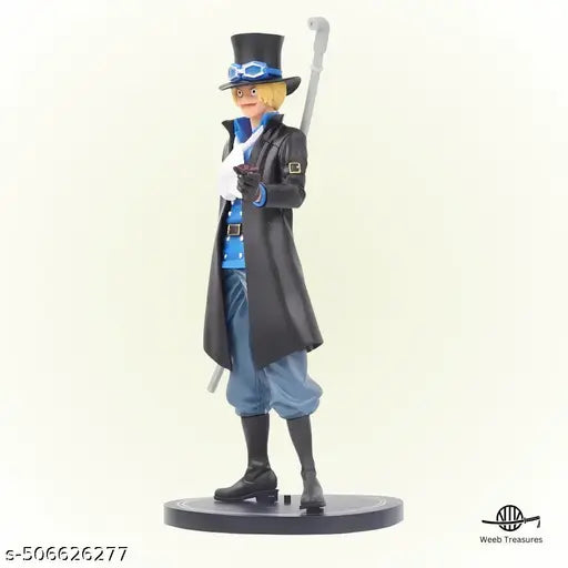 Anime One Piece Figurine - Sabo Action Figure | Height-20 cm | Highly Detailed PVC Material Without Box (One Piece Anime Figure - Sabo)