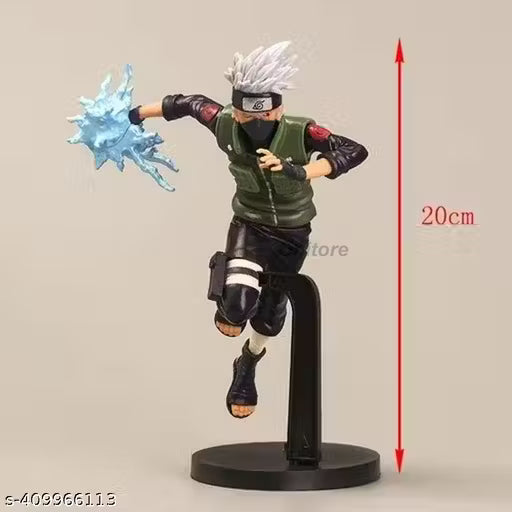 Anime Kakashi Hatake Fire Ball Action Figure Height- 18cm Authentic Design, Highly Detailed-Exact Replica of Image (Without Box)